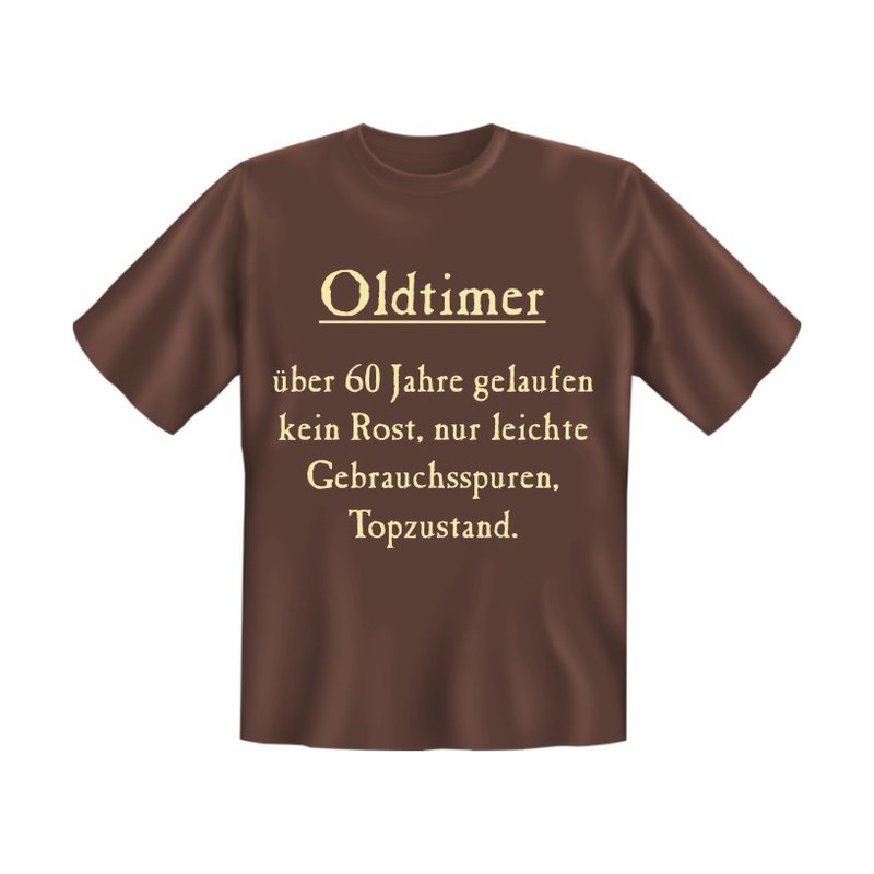 Oldtimer-Spruch T-Shirt RAHMENLOS – Lässiges Herrenshirt In Größe XXL, 100% Baumwolle