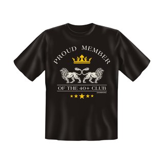 T-Shirt mit Motiv/Spruch proud Member 40+ Club