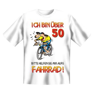 T-Shirt mit Motiv/Spruch Radfahrer 50