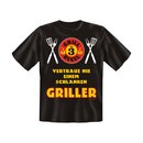 T-Shirt mit Motiv/Spruch schlanker Griller