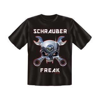 T-Shirt mit Motiv/Spruch Schrauberfreak