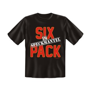 T-Shirt mit Motiv/Spruch Sixpack