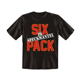 T-Shirt mit Motiv/Spruch Sixpack