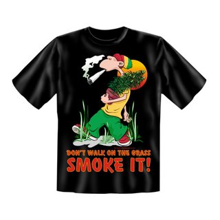 T-Shirt mit Motiv/Spruch smoke it