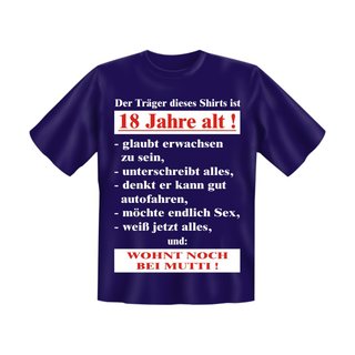 T-Shirt mit Motiv/Spruch Träger 18
