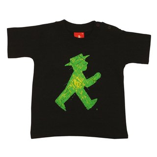 T-Shirt Luxuskerlchen schwarz Geher vorne/Steher hinten Ampelglasoptik