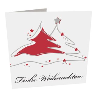 Geschenkkarte Frohe Weihnachten Tannenbaum