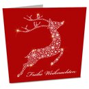 Geschenkkarte mit Umschlag "Frohe Weihnachten" Rentier