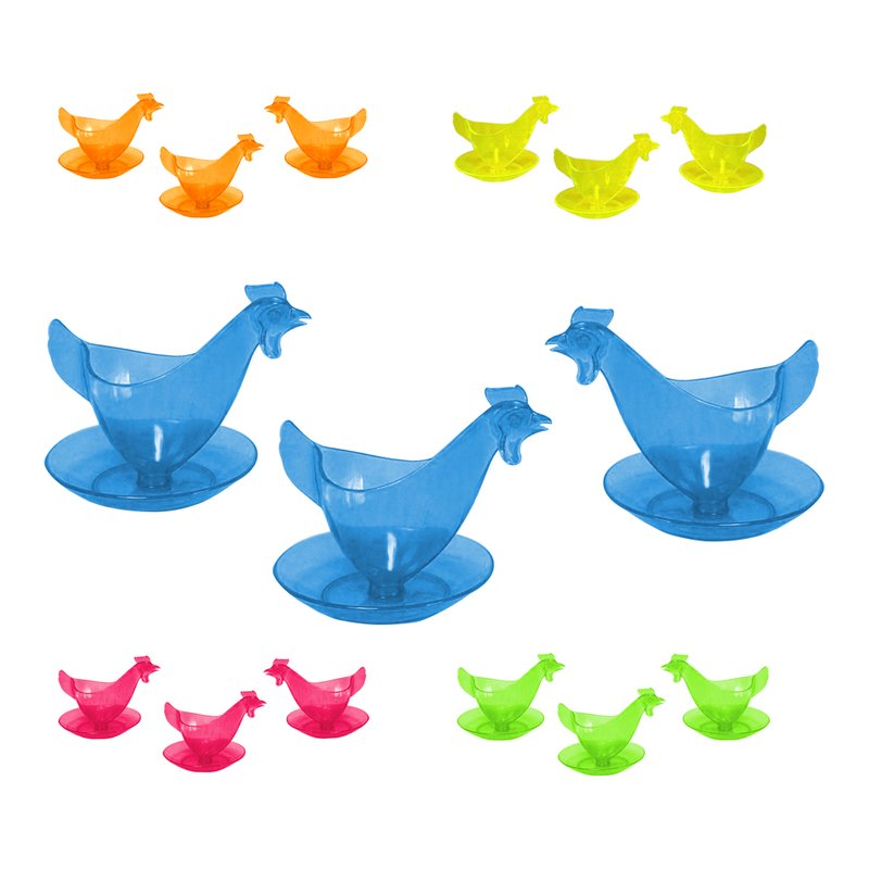 Frühstücksset Eierbecher Set Huhn Ostprodukt In Leuchtfarben 3 265990743582