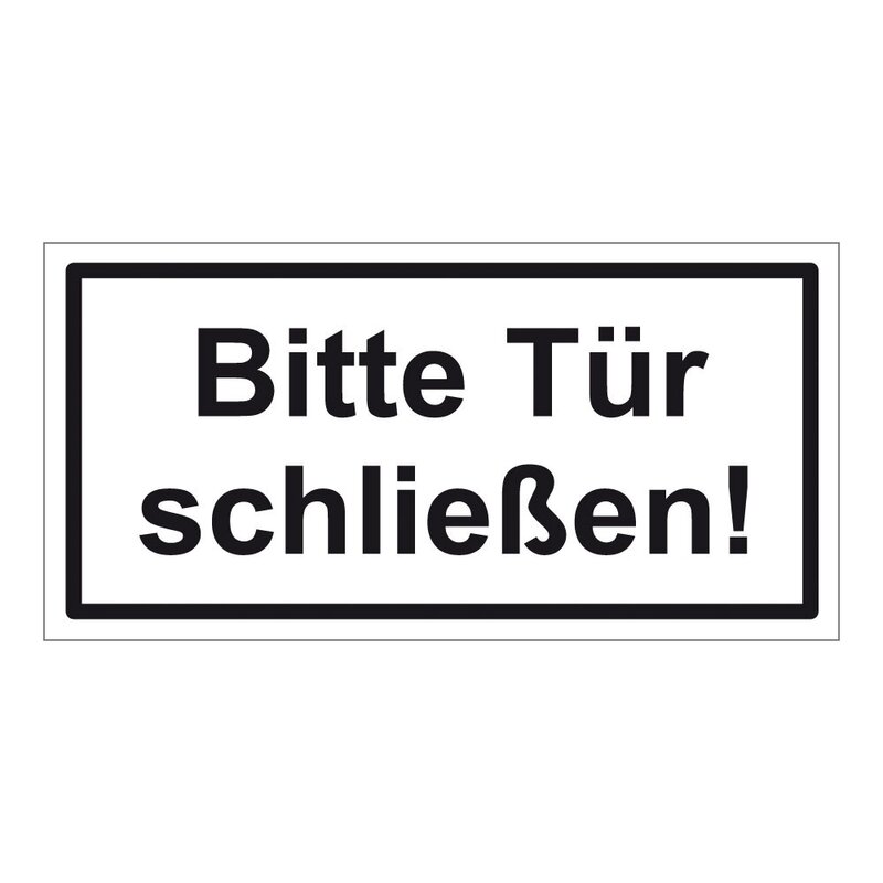Bitte Tür schließen! 3er Pack Aufkleber, 3,49