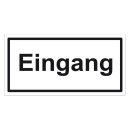 Türhinweisschild "Eingang" 3er Pack Folie selbstklebend