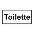 Türhinweisschild "Toilette" 3er Pack Folie selbstklebend