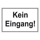 Türhinweisschild "Kein Eingang!" 3er Pack Folie selbstklebend