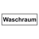 Türhinweisschild "Waschraum" 3er Pack Folie selbstklebend