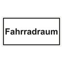 Türhinweisschild "Fahrradraum" 3er Pack Folie selbstklebend