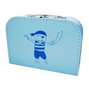 Kinderkoffer hellblau mit Pirat inkl. 1 Reflektorbärchen