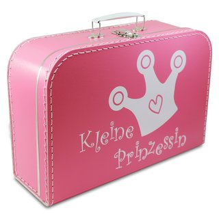 Kinderkoffer pink mit Krone Kleine Prinzessin inkl. 1 Reflektorbärchen