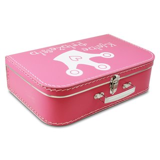 Kinderkoffer pink mit Krone Kleine Prinzessin inkl. 1 Reflektorbärchen
