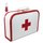 Arztkoffer (mit Borde) weiß mit rotem Kreuz inkl. 1 Reflektorbärchen