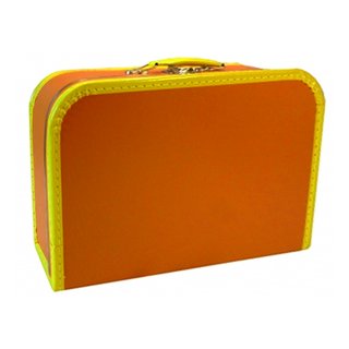Kinderkoffer (mit Borde) orange inkl. 1 Reflektorbärchen