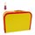 Kinderkoffer (mit Borde) gelb inkl. 1 Reflektorbärchen