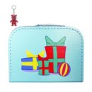 Kinderkoffer hellblau mit Geschenken inkl. 1...