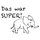 Belobigungsstempel Lehrer Holz "Das war SUPER!" Elefant, 34 x 24 mm
