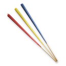 Gartenfackeln aus Wachs in blau, rot, gelb