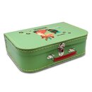 Kinderkoffer hellgrün mit Fuchs und Wunschname