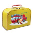 Kinderkoffer gelb mit Feuerwehr, Feuerwehrmann und...