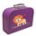 Kinderkoffer violett mit Löwe