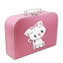 Kinderkoffer pink mit Katze