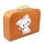 Kinderkoffer orange mit Katze