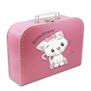 Kinderkoffer pink mit Katze und Wunschname