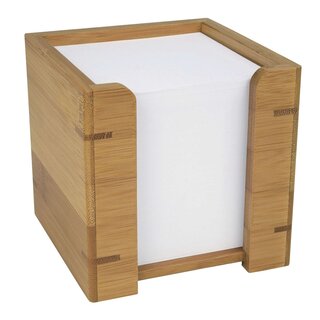 WEDO Zettelbox mit Papier - Bambus