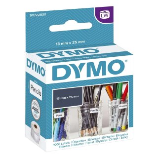 Dymo® LabelWriter Etikettenrollen - Vielzwecketikett, 12 x 24 mm, weiß