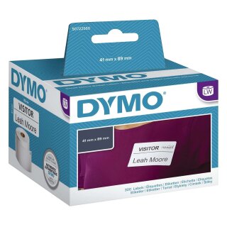 Dymo® LabelWriter Etikettenrollen - Namensschild, 41 x 89 mm, weiß