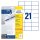 Avery Zweckform® 6174 Universal-Etiketten, 70 x 42,3 mm, Deutsche Post INTERNETMARKE, 30 Bogen/630 Etiketten, weiß