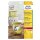 Avery Zweckform® L4774REV-20 Wetterfeste Etiketten (A4, 80 Stück, ablösbar, 99,1 x 139 mm) 20 Blatt weiß