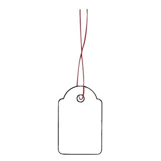 Herma 6903 Hängeetiketten - 18x28 mm, mit rotem Faden, 1000 Stück