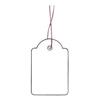 Herma 6915 Hängeetiketten - 25x38 mm, mit rotem Faden, 1000 Stück