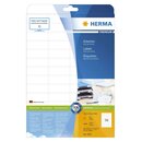 Herma 5052 Etiketten Premium A4, weiß 52,5x21,2 mm...