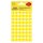 Avery Zweckform® 3144 Markierungspunkte - Ø 12 mm, 5 Blatt/270 Etiketten, gelb