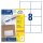 Avery Zweckform® 3427 Universal-Etiketten (A4, Papier matt, 800 Etiketten, 105 x 74 mm) 100 Blatt weiß