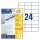 Avery Zweckform® 3474 Universal-Etiketten (A4, Papier matt, 2.400 Etiketten, 70 x 37 mm) 100 Blatt weiß