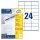 Avery Zweckform® 3475 Universal-Etiketten (A4, Papier matt, 2.400 Etiketten, 70 x 36 mm) 100 Blatt weiß