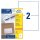Avery Zweckform® 3655 Universal-Etiketten (A4, Papier matt, 200 Etiketten, 210 x 148 mm) 100 Blatt weiß