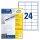 Avery Zweckform® 3658 Universal-Etiketten (A4, Papier matt, 2.400 Etiketten, 64,6 x 33,8 mm) 100 Blatt weiß