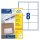 Avery Zweckform® 3660 Universal-Etiketten (A4, Papier matt, 800 Etiketten, 97 x 67,7 mm) 100 Blatt weiß