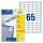Avery Zweckform® 3666 Universal-Etiketten (A4, Papier matt, 6.500 Etiketten, 38 x 21,2 mm) 100 Blatt weiß